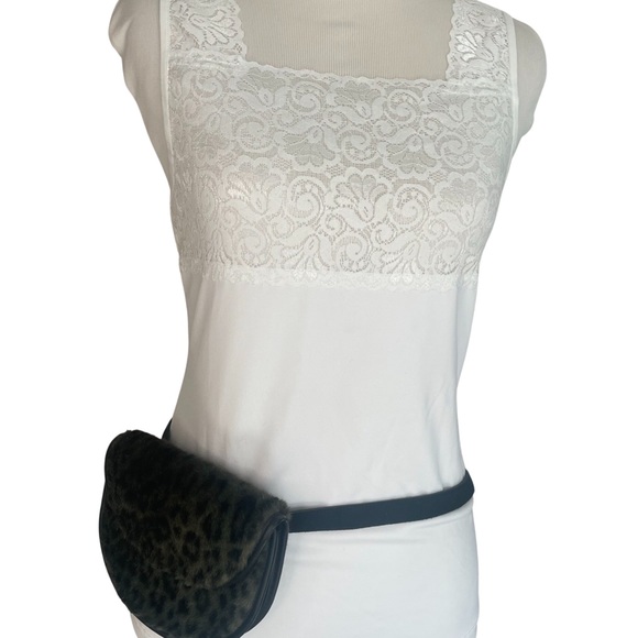 Yves Saint Laurent mini belt bag with clips bumbag fannypack leather Cheetah - Picture 2 of 7